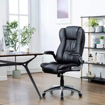 

High-Back Executive Office Chair Faux Leather Large Seat Computer Desk Chair Gaming Chair