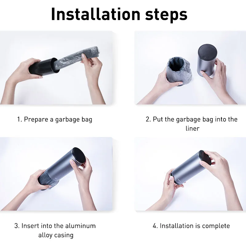 Car Trash Bin car trash can Garbage Can Alloy Auto Interior Organizer Storage Bin Car Garbage Box Holder Ashtray Case Accessories