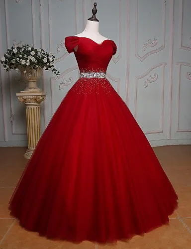 Robe de soiree бордовое вечернее платье с открытыми плечами тюлевые платья для выпускного вечера бисерные длинные модные Специальные вечерние платья Vstidos - Цвет: burgundy