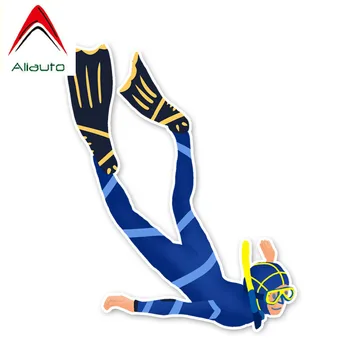 

Aliauto Interesting Coolest Dive Car Stickers Accessories Waterproof Reflective Cover Scratch Cartoon Decal PVC,13cm*10cm