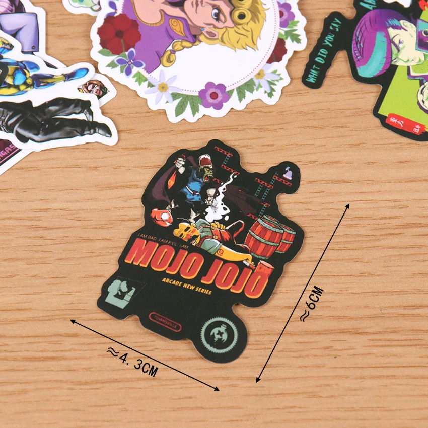 50PCS JoJo's Bizarre Adventure Cartoon Character Graffiti Waterproof Stickers Trolley Case Stickers Notebook Car Stickers
