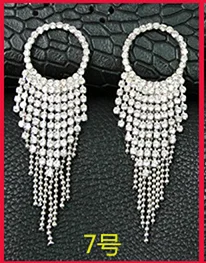 10 пар Bling клипсы со стразами значок для украшения для одежды стеклянные кристаллы украшения-бисер броши аксессуары - Цвет: design 07-10pairs