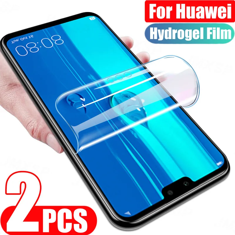 Гидрогелевая пленка для Huawei Y7 Y6 Y5 Y9 Prime 2018 2019 Защита экрана Pro Y9A Y7P Y8S Y6S Y5P 2 шт. |