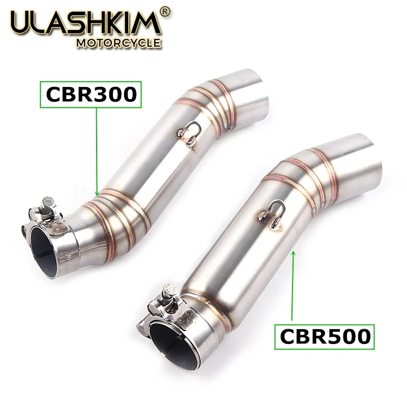Мотоцикл средняя труба C600 Z250 Z250SL R25 R3 Z750 Z800 ZX6R ZX10R R15 CB1000R KTM200 CSXR1000 MT07 09 Q - Цвет: CBR300