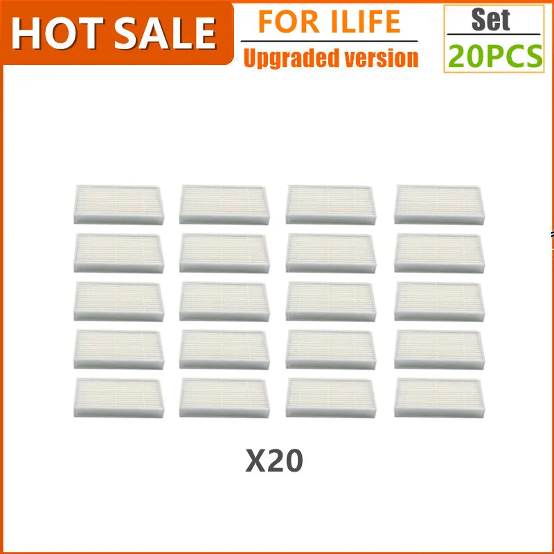 Ersatzteile-Set Für ILIFE V3, V5, V50, V55 Roboterstaubsauger - Filter, Seitenbürsten & Mopp-Pads