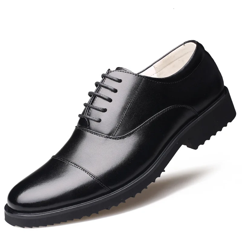 black shoes men Новинка; модные мужские оксфорды в деловом стиле; обувь из натуральной кожи высокого качества; Мягкая Повседневная дышащая мужская обувь на плоской подошве; обувь на молнии - Цвет: black shoes men