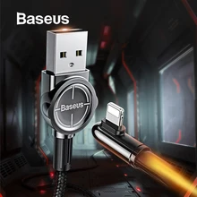 USB кабель Baseus для iPhone XR 11 Xs Pro Max X 7 8 Plus, a, USB кабель для быстрой зарядки, для STG, игровой, USB, линия передачи данных