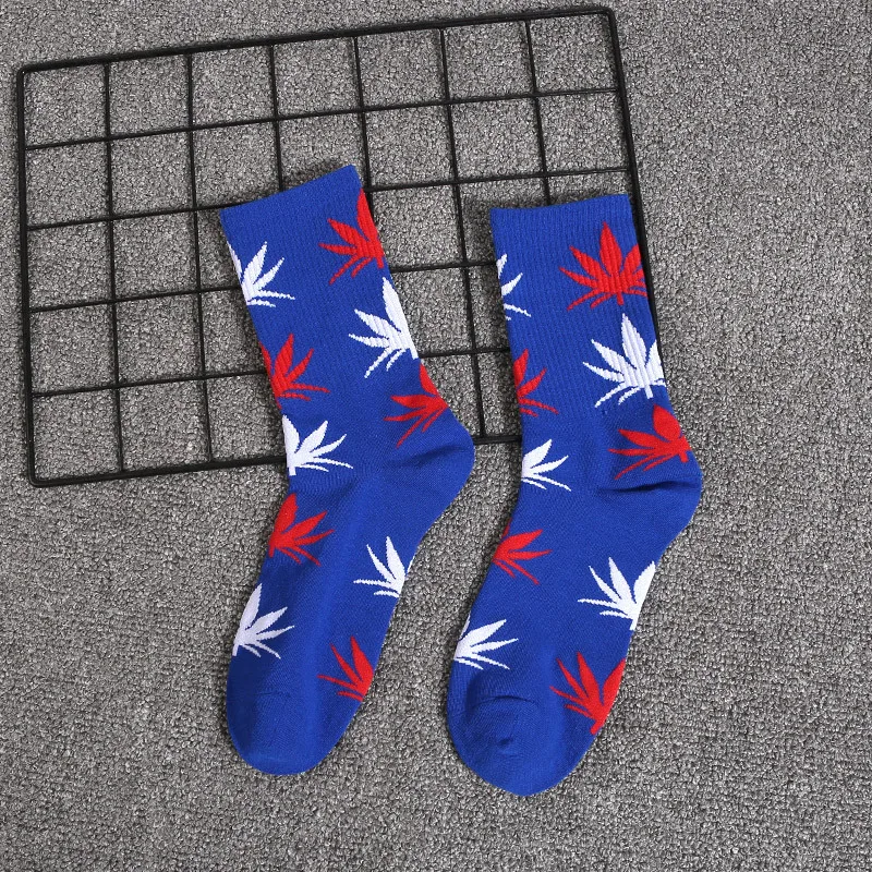 Клен носки с листьями ins/Лидер продаж, Для мужчин/Для женщин Корейский ulzzang трубка носки Harajuku уличный стиль, носки в стиле хип-хоп, хлопковые носки - Цвет: 23