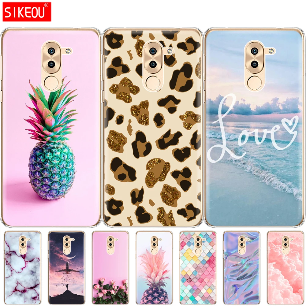 Чехол для телефона Huawei Honor 6X мягкий силиконовый чехол из ТПУ с полной защитой 360