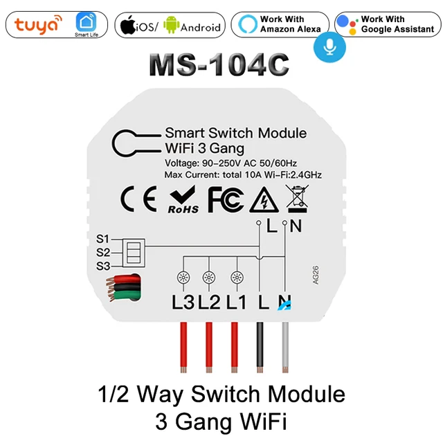 3 Gang WiFi RF
