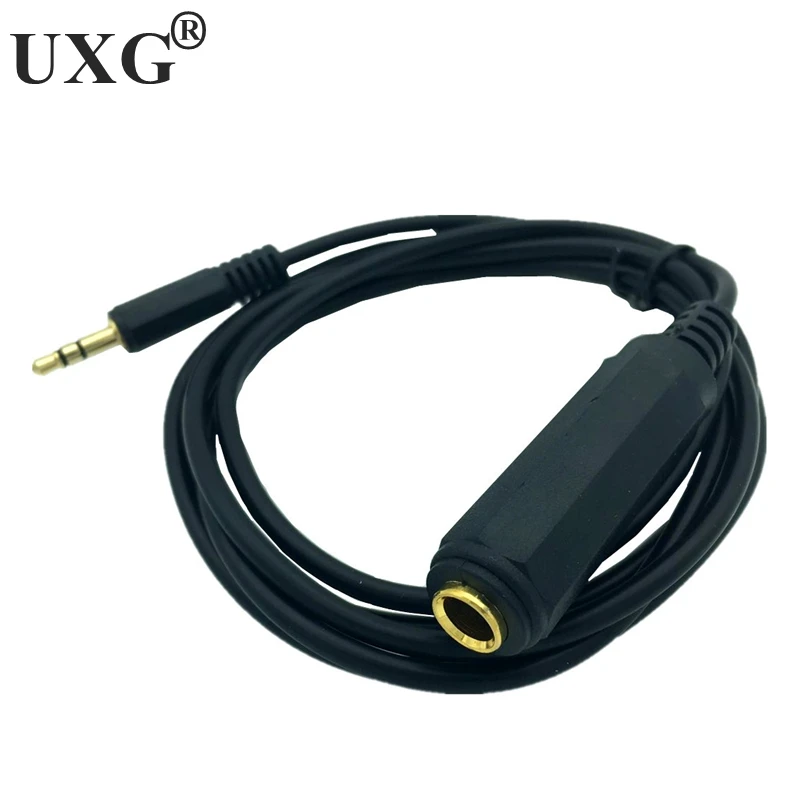 3.5 mm Audio Plug Extension Conversion Cable Stereo 3.5mm male to 6.5MM 6.35mm Female Stereo Cable Adapter for Headphones universal car stereo female iso radio plug adapter wiring cable stereo harness p82b