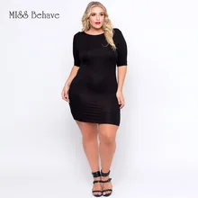 Стиль Европа и Америка Большой размер Джерси платье Сексуальная Половина Рукав Рубашка облегающее платье короткая юбка