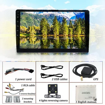

On board Android 9-inch universal machine + reversing camera + reversing line K802 on board Android 2.5D screen 9-inch universal