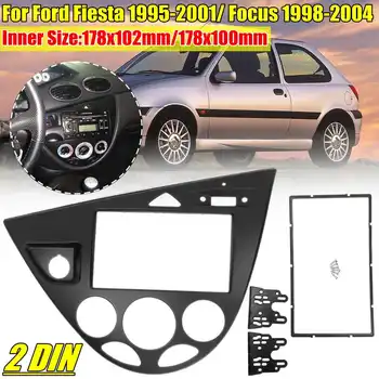 

Double 2 Din Auto Frame Radio Panel Dash Mount Kit Car DVD Frame Radio Fascia Stereo For Ford Fiesta 1995-2001/Focus 1998-2004