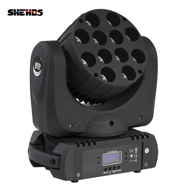 DJ Light LED Beam 12X12W RGBW Moving Head Lighting Professional Stage Effect Light  With DMX Controller Light For Disco Ball