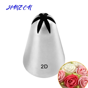 

#2D Stainless Steel DIY Icing Piping Tips Cupcake Cake Cream Piping Nozzle Parsty Fondant Cake Decorating Tools