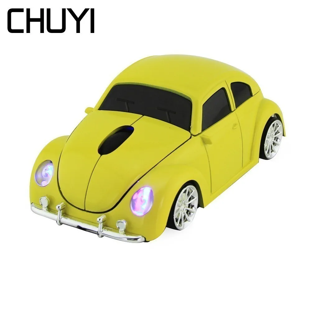 

CHUYI 2.4Ghz Wireless Mouse Cool Sport Car Design Computer Mice For Boy Gift USB Optical Mini PC Office Mause With Mouse Pad Kit