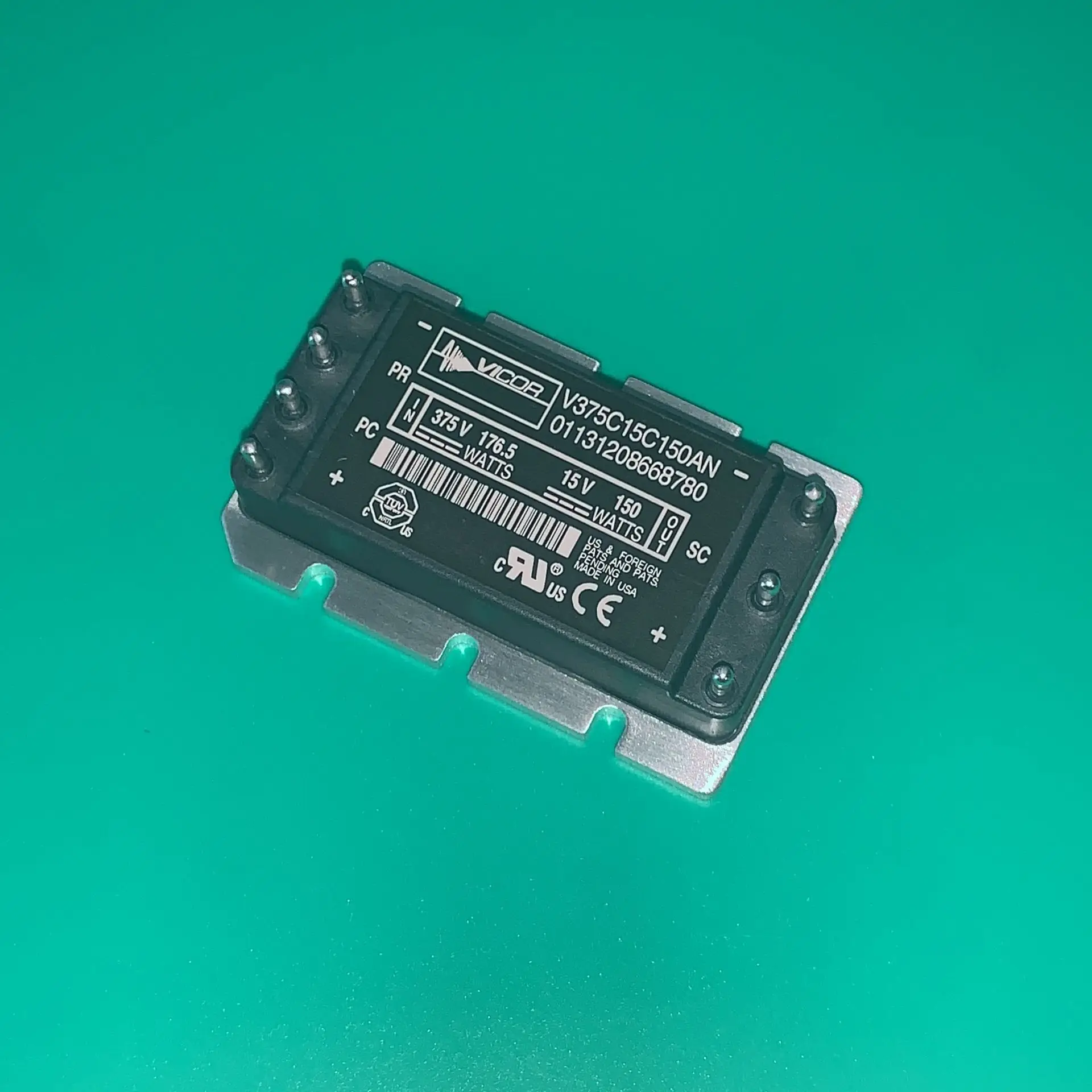 

V375C15C150AN 375Vin 15Vout 150 Вт DC-DC модуль преобразователя V375C15C150 AN V375C15C 150AN V375C15 C150AN V375 C15C150AN
