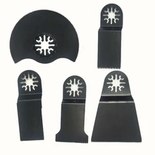 5 шт. Осциллирующий многофункциональный инструмент пилы Би-Металл Универсальный тонкий зуб полукруглый флеш для Parkside Workzone Einhell Challen