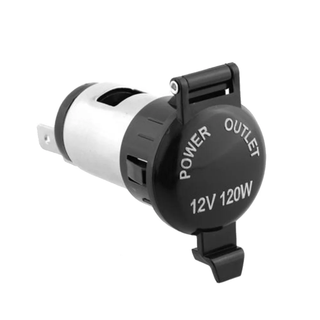 Мотоцикл 12 V/120 W автомобильный прикуриватель питания розетка пластиковая Водонепроницаемая Пылезащитная крышка