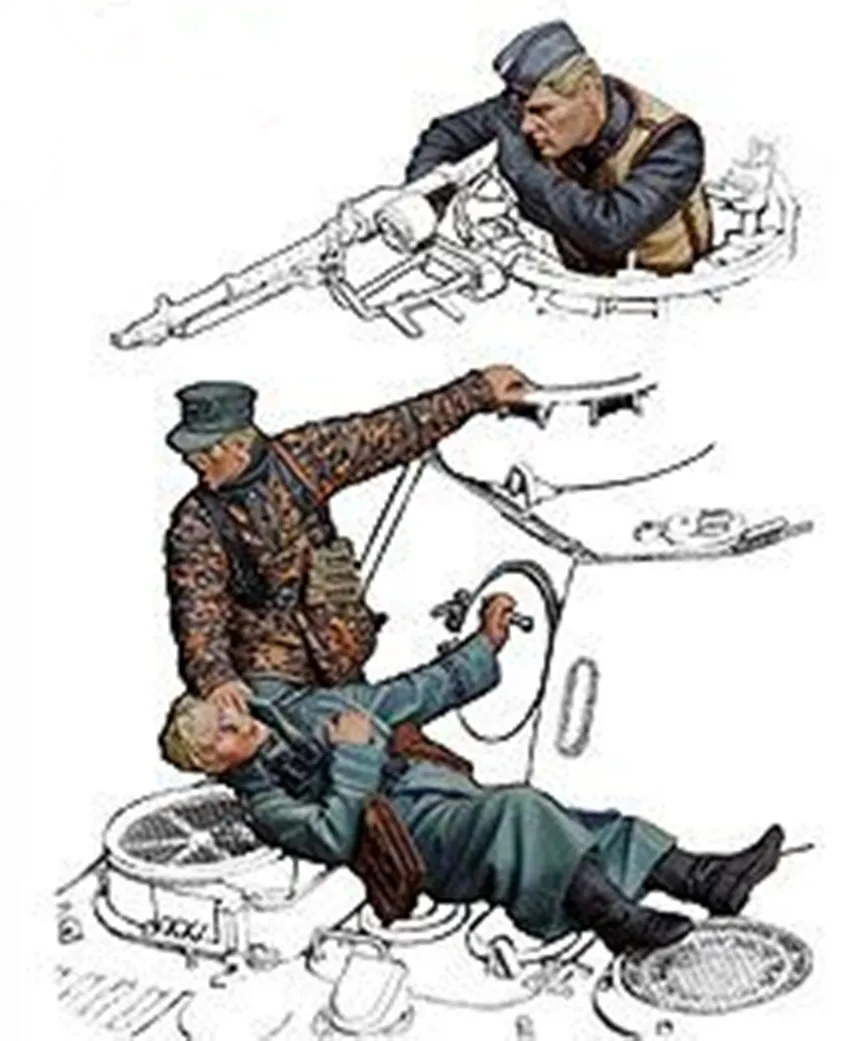 

1:35 Resin Figure Kit Unassambled Unpainted 00985(3 figures)