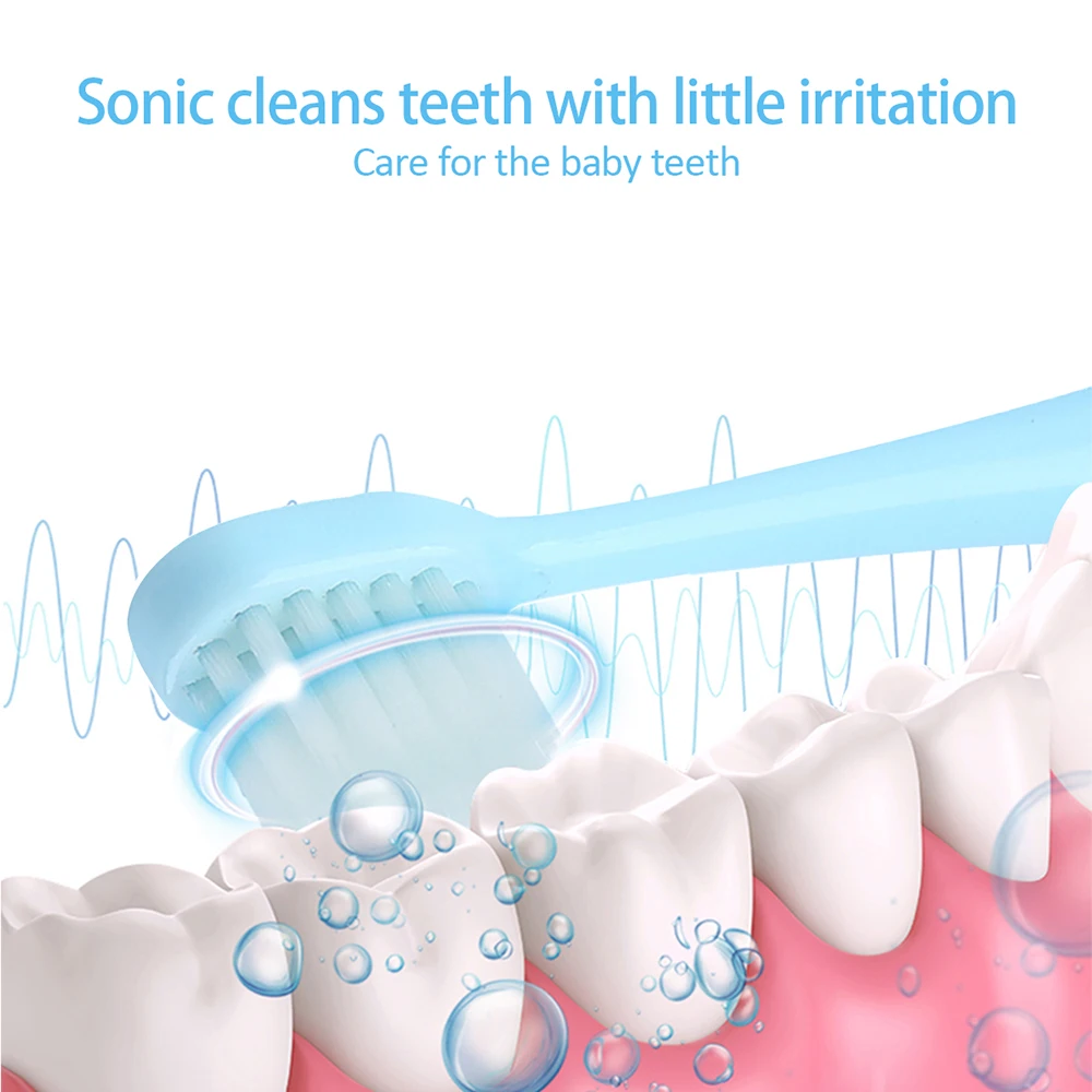 Children Automatic Electric Toothbrush USB Rechargeable Cartoon IPX7 Waterproof Ultrasonic Tooth Brush Replacement Brush Head Children Automatic Electric Toothbrush USB Rechargeable Cartoon IPX7 Waterproof Ultrasonic Tooth Brush Replacement Brush Head