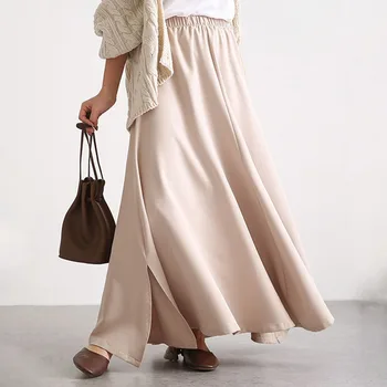 

Skirts Women Summer Japanese Korean Style Skirts Long Skirts Casual Party Skirt New Fashion Metallic Skirt Female Streetwear