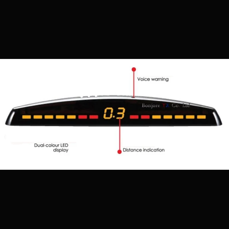 Новое поступление светодиодный дисплей датчик парковки автомобиля разноцветный набор 4 системы датчик s для большинства автомобилей Обратный радар резервный парктроник датчик s