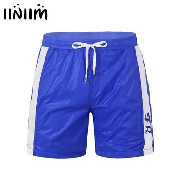 

Mens Male Loose Fit Quick Dry Workout Shorts Mesh Lining Drawstring Summer Casual Training Gymnastics Shorts with Zipper Pockets