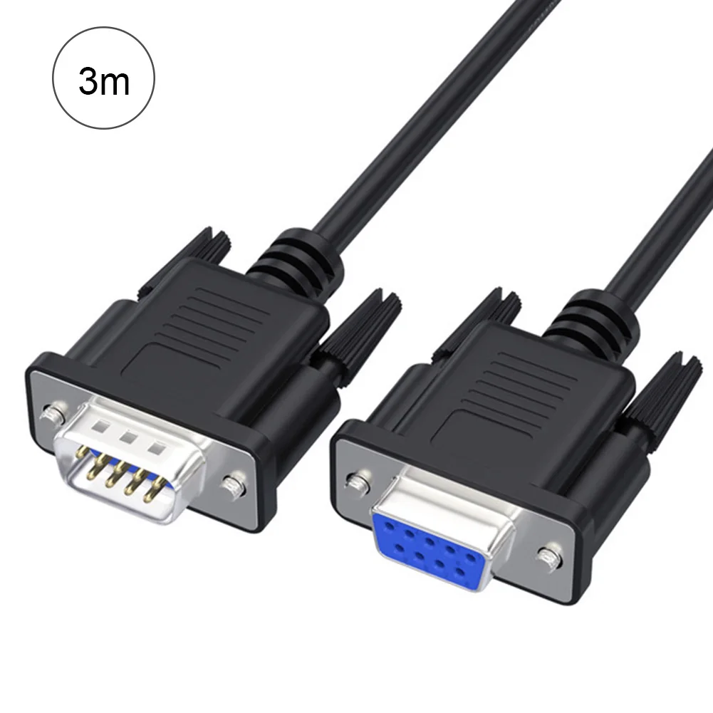 Удлинитель кабеля с разъемом штырь гнездо 30AWG RS232 9 Pin DB9|Компьютерные кабели и