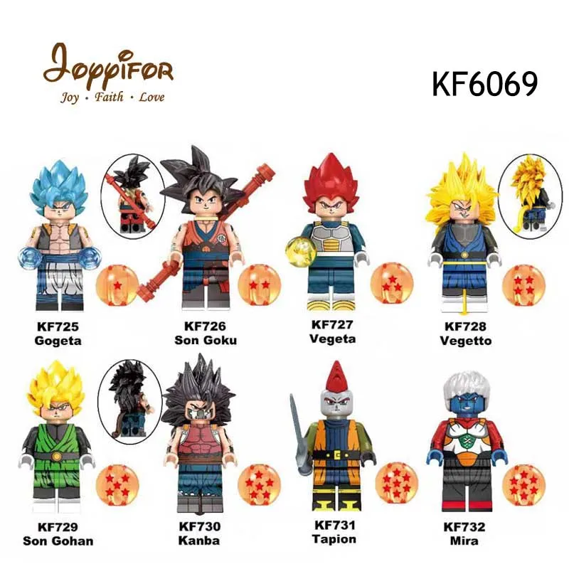 18 компл./лот Dragon Bills серия Cell Vegeta Beerus Son Goku Saiyann assembly Kit Экшн фигурки строительные блоки кирпичи детские игрушки - Цвет: Армейский зеленый