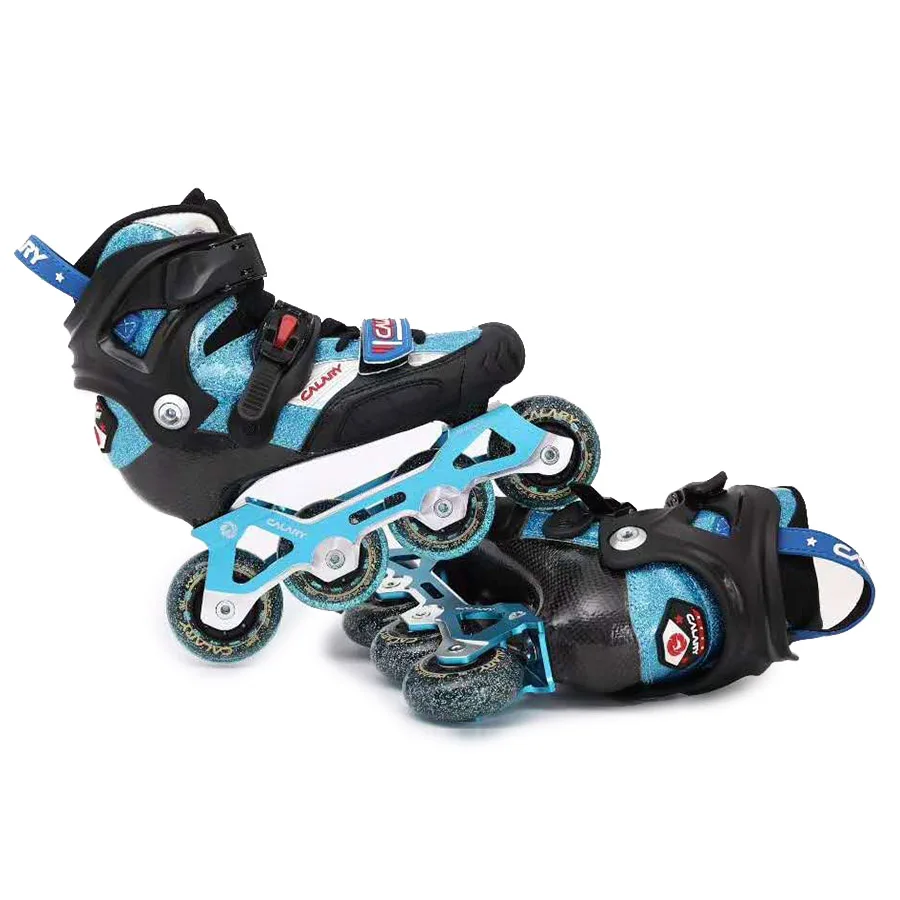 

Carbon Fiber Adjustable Child Inline Skates EUR size 28-37 Kid's Roller Skating Shoes Slalom Sliding Patines Good As SEBA