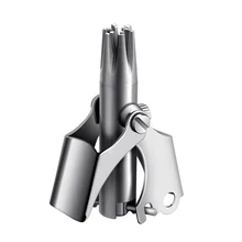 Kemei KM-108, моющийся, модный триммер для бритья, тонкая настройка, триммер для волос в носу, безопасный ручной триммер для кормления