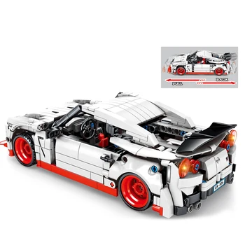 

816Pcs/Set Technic Nissan Racing Car Bricks Small Particle Super Car Building Blocks Model Building Figure