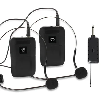 

Wireless Microphone One Drag Two U Section Universal Head-Mounted Power Amplifier Microphone Portable