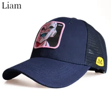 Кепка аниме, мужская, японская, мультяшная, хип-хоп, Дальнобойщик, папа, шляпа, женская, летняя, регулируемая, уличная, сетчатая, бейсболка,, японская кость