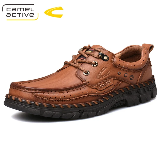 Camel Active New Outdoor Men Shoes Autumn Wearable Non-slip Leather Daily Casual Shoes Rubber Outsole Footwear - Leather Casual Shoes - AliExpress