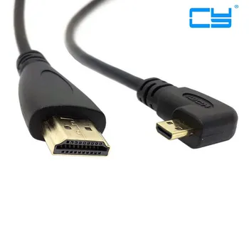 

The New Right Angled 90 Degree Micro HDMI to HDMI Male HDTV Cable 50cm for Cell Phone & Tablet
