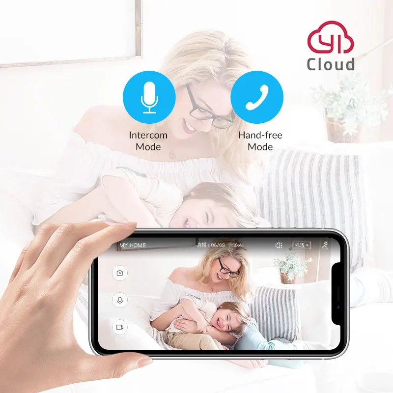Dome Camera 1080P Speed Wireless Indoor Smart Security IP Camera with Motion Detection Night Vision Two-Way Audio on YI loT APP