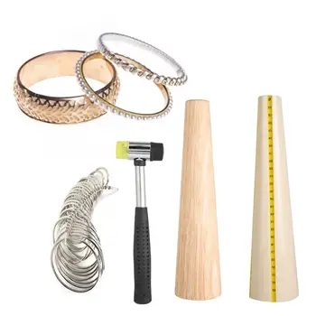

4pcs / set Mandrel Sizer Jewelry Making Tools for Ring Bracelet Repairing Measuring Processing Conveneint to Use Jewellery Tools