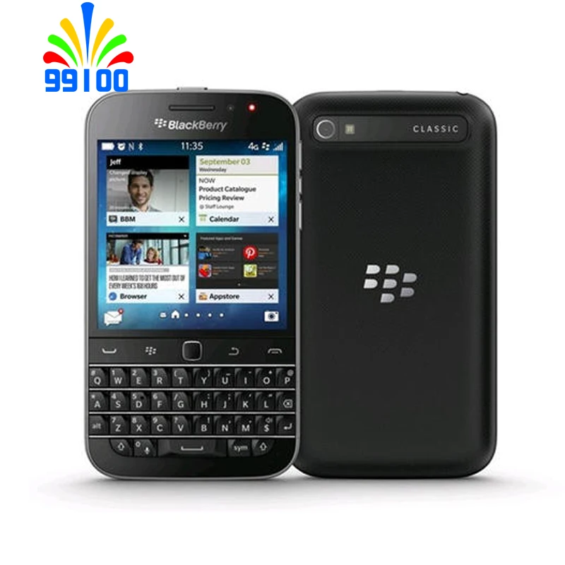 Barato Blackberry-teléfono inteligente Q20 Classic Qwerty, Original, libre, con teclado 2G/3G, red Dual Core, 2GB + 16GB, pantalla de 3,5" aVj5bD3ln