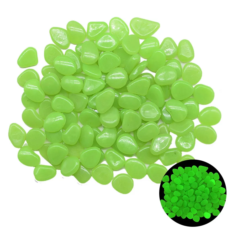 25/50pcs Glow in the Dark Garden Pebbles Glow Stones Rocks for Walkways Garden Path Patio Lawn Garden Yard Decor Luminous Stones