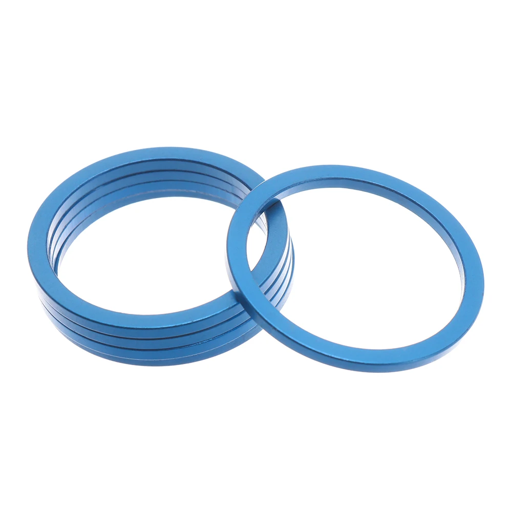 5pcs 1~2.5mm Aluminium Alloy Bicycle Flywheel Hub Spacers Bike Axle Washer Bicycle Parts