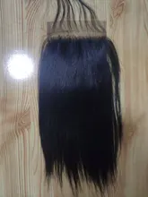 Hueso recto 13x4 cabello humano cierre Frontal de malla Natural brasileño suave cabello Remy 150% de densidad Pre arrancado Frontal SuperIcon