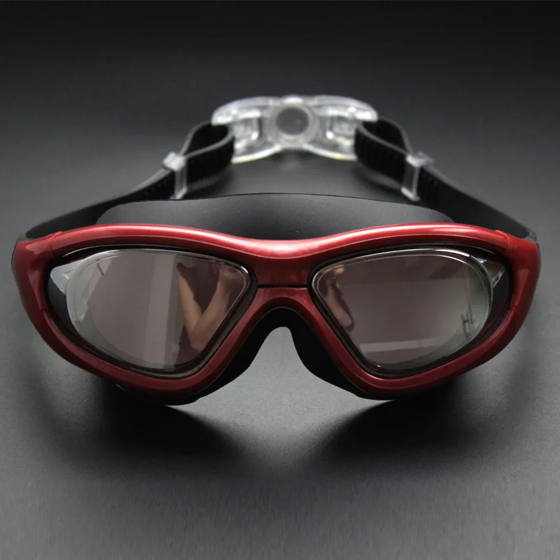 Men Swimming Goggles  Large Frame Anti-Fog UV Electroplate HD Swim Glasses Eyewear Women's Swimwear Natacion Hombre Pool 6