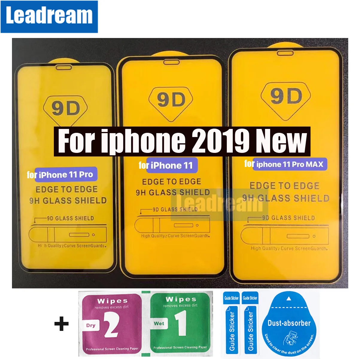 500 шт 9D протектор экрана для iPhone 11 Pro MAX X XS MAX XR 9D закаленное стекло