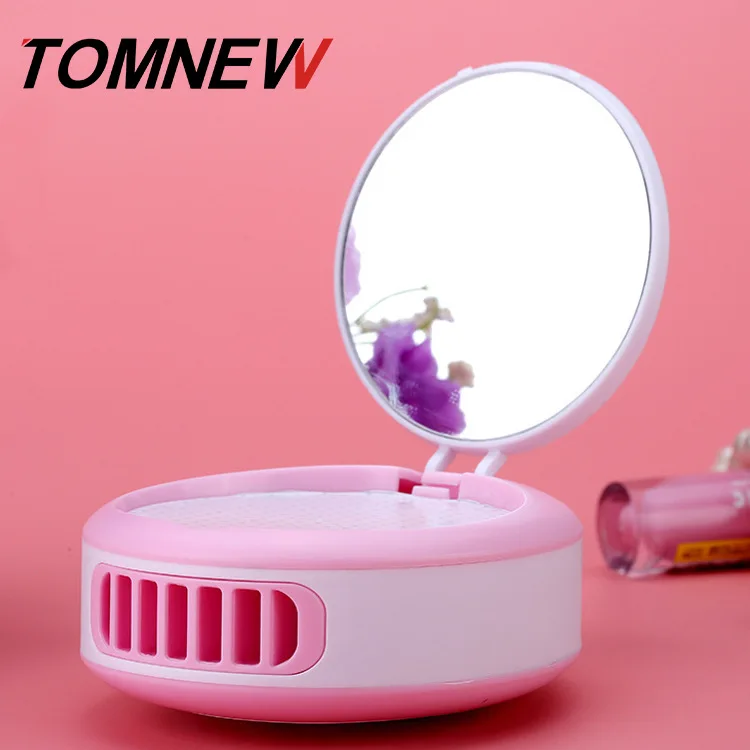 

Mini Mirror Small Fan USB Rechargeable Portable Cute Hand-Held Portable Small Appliances with Mirror Small Fan