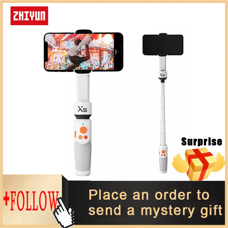 Official SMOOTH XS Phone Gimbals Selfie Stick Handheld Stabilizer Palo Smartphones for iPhone Huawei Xiaomi Redmi Samsung