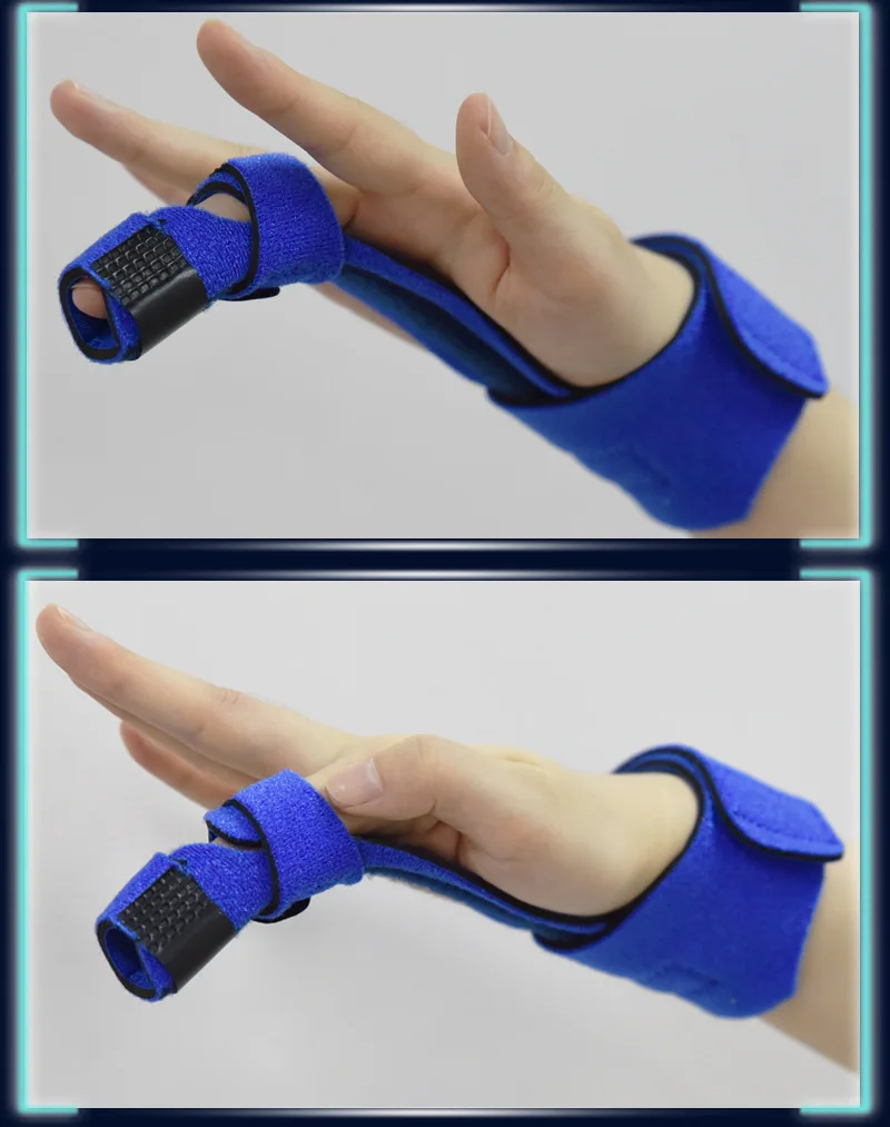 

1Pc Adjustable Pain Relief Finger Splint Fracture Protection Brace Posture Corrector Support Finger Fixing Straightening Belt