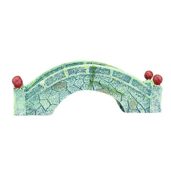 

1pc Fish Tank Ornament Lifelike Resin Simulative Arch Bridge Ornament for Aquarium